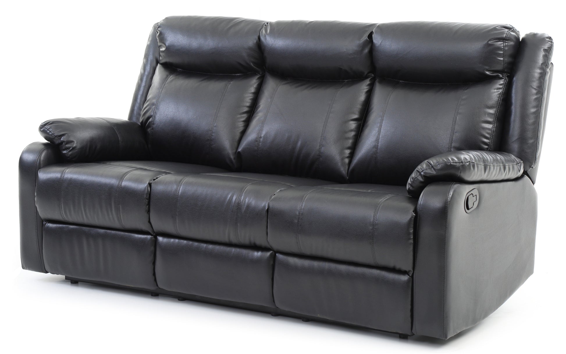 Glory Furniture Ward G761A-RS Double Reclining Sofa , BLACK - Enova Luxe Home Store