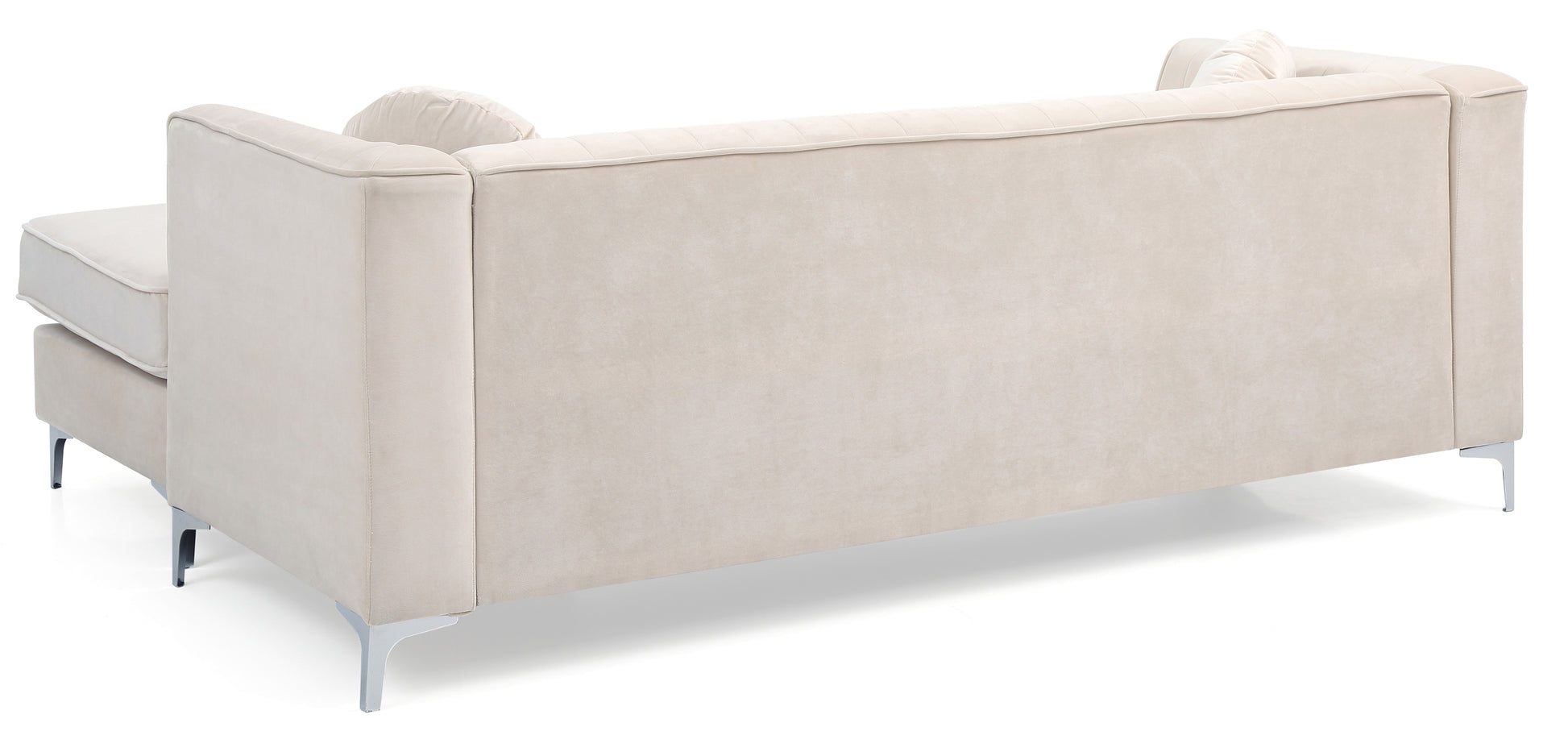 Glory Furniture Delray G797B-SC Sofa Chaise (  3 Boxes) , IVORY - Enova Luxe Home Store