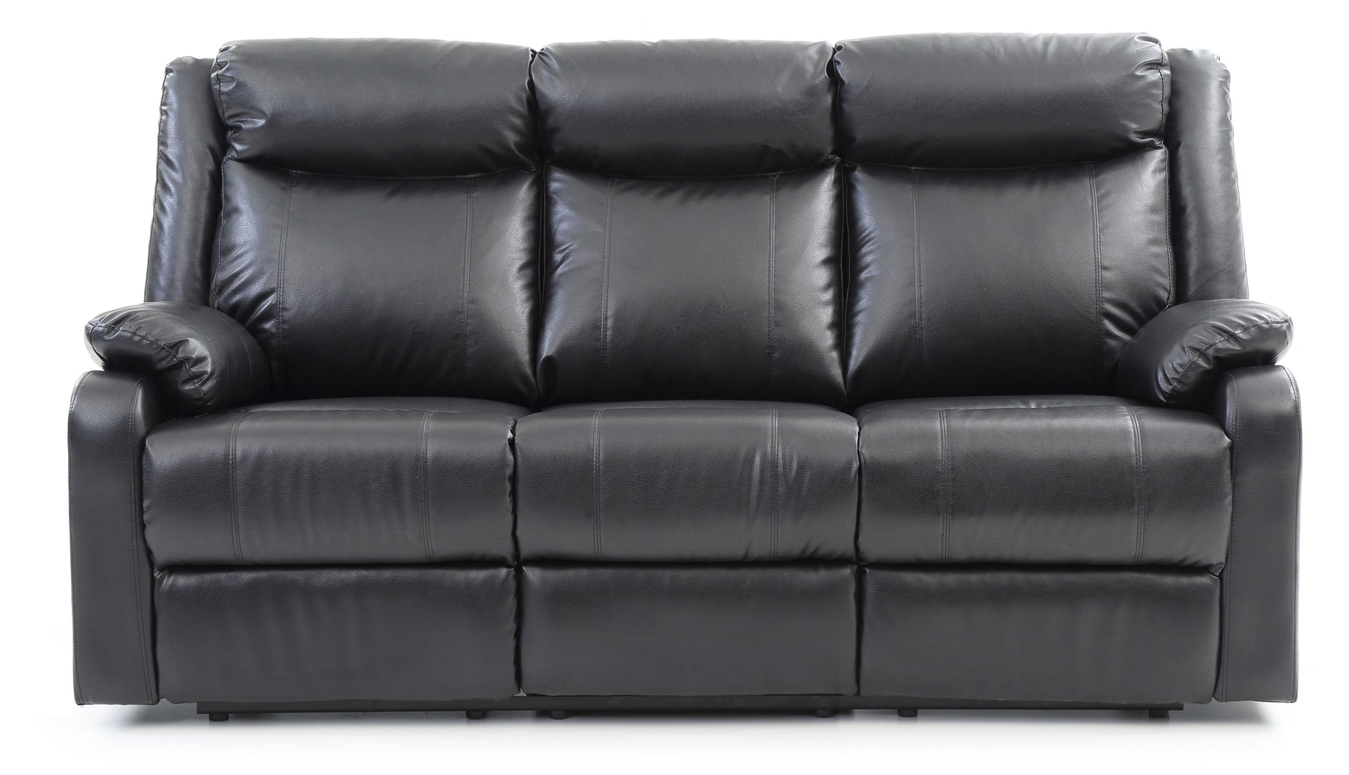 Glory Furniture Ward G761A-RS Double Reclining Sofa , BLACK - Enova Luxe Home Store