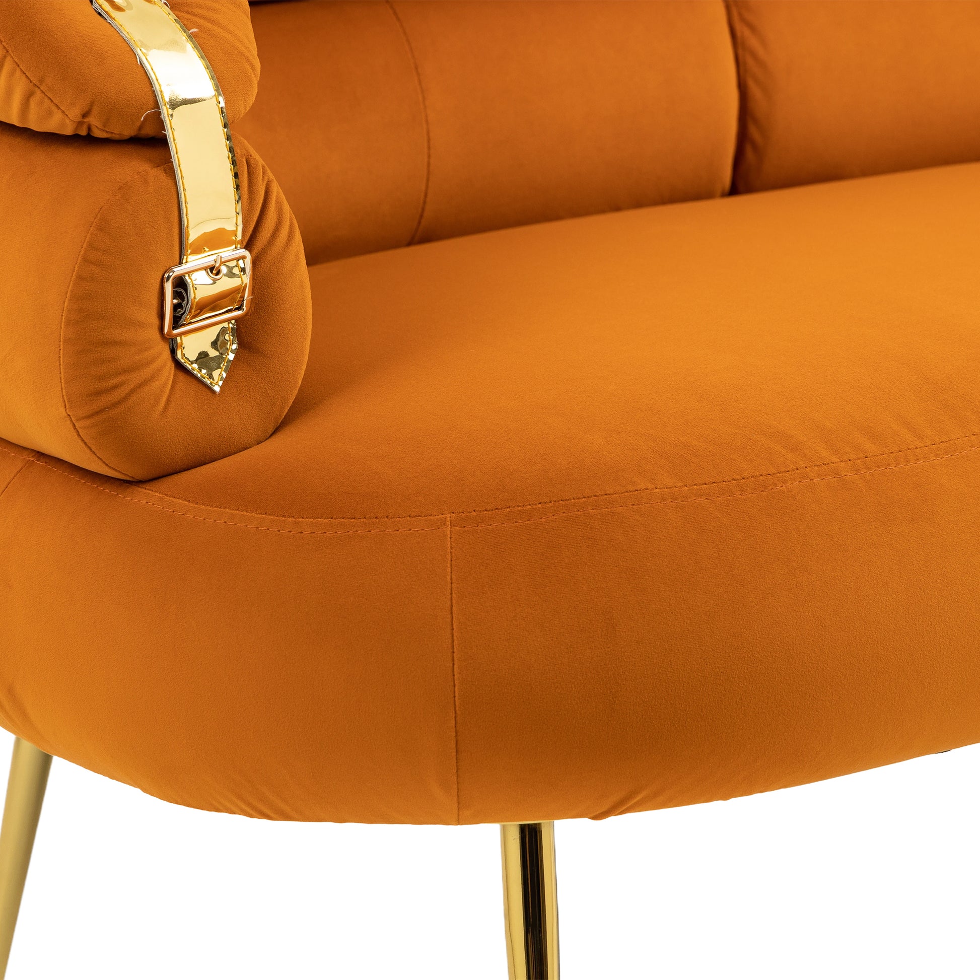 COOLMORE Accent Chair ,leisure chair with Golden feet - Enova Luxe Home Store