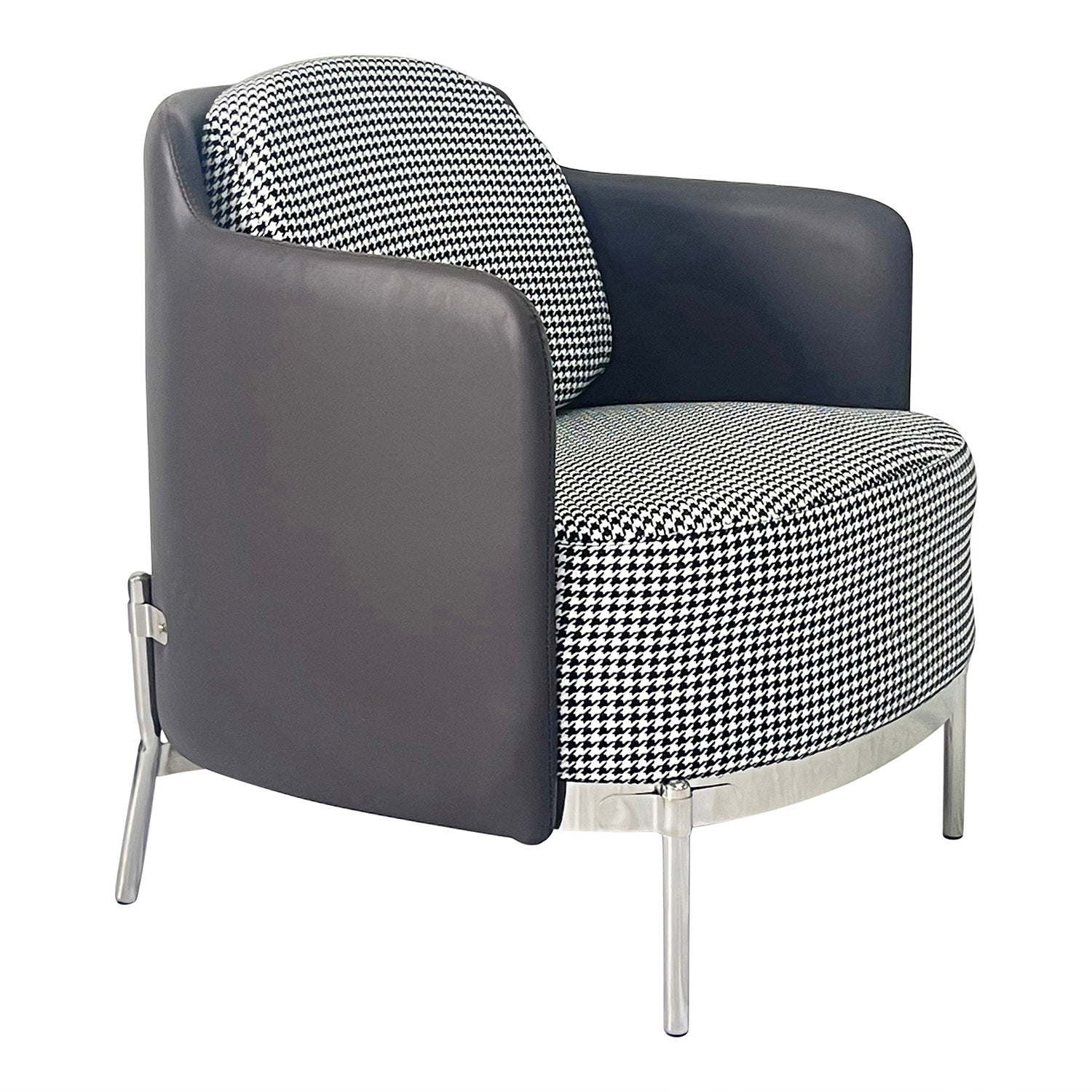 Gray and Silver Sofa Chair - Enova Luxe Home Store