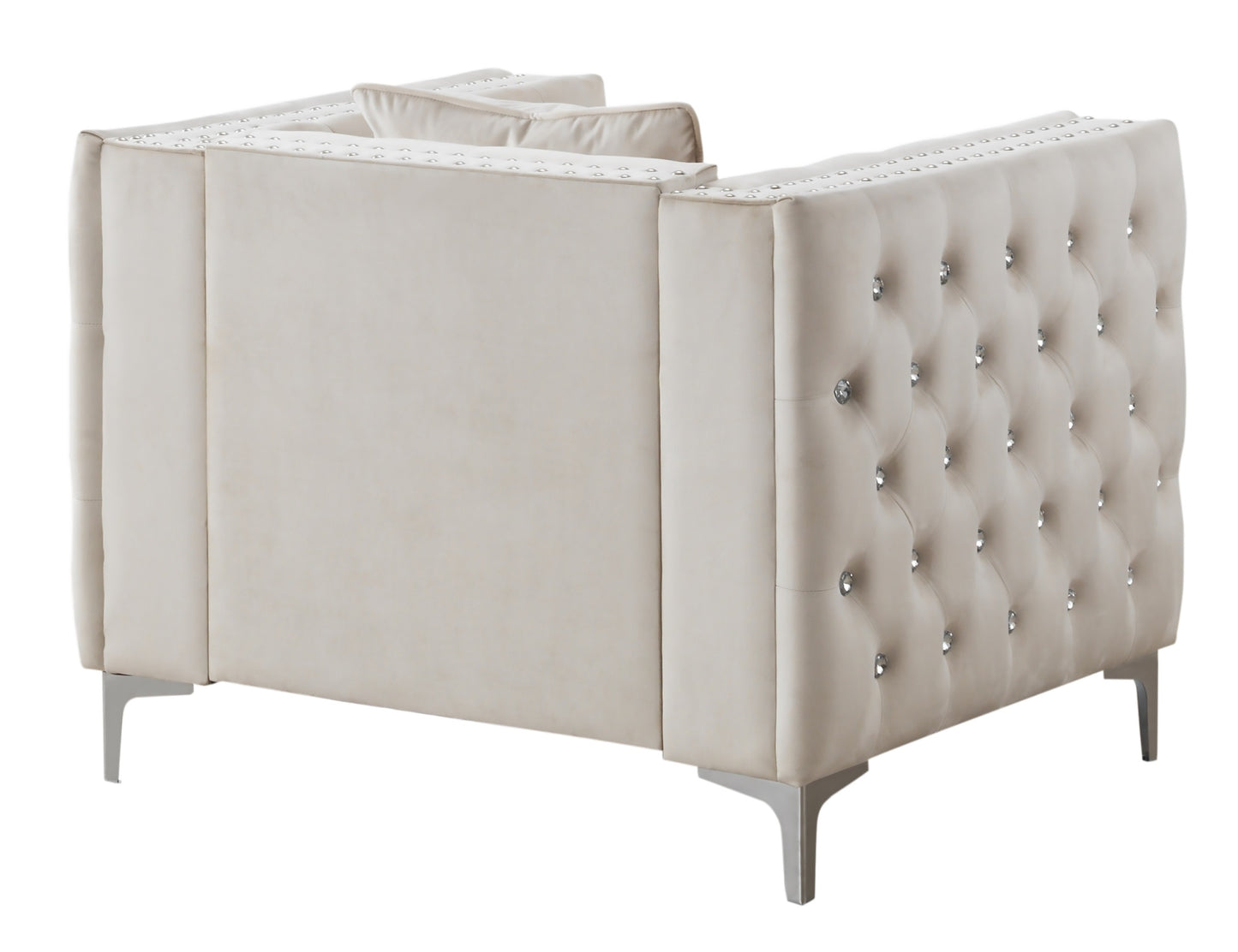 Glory Furniture Paige G827A-C Chair , IVORY - Enova Luxe Home Store