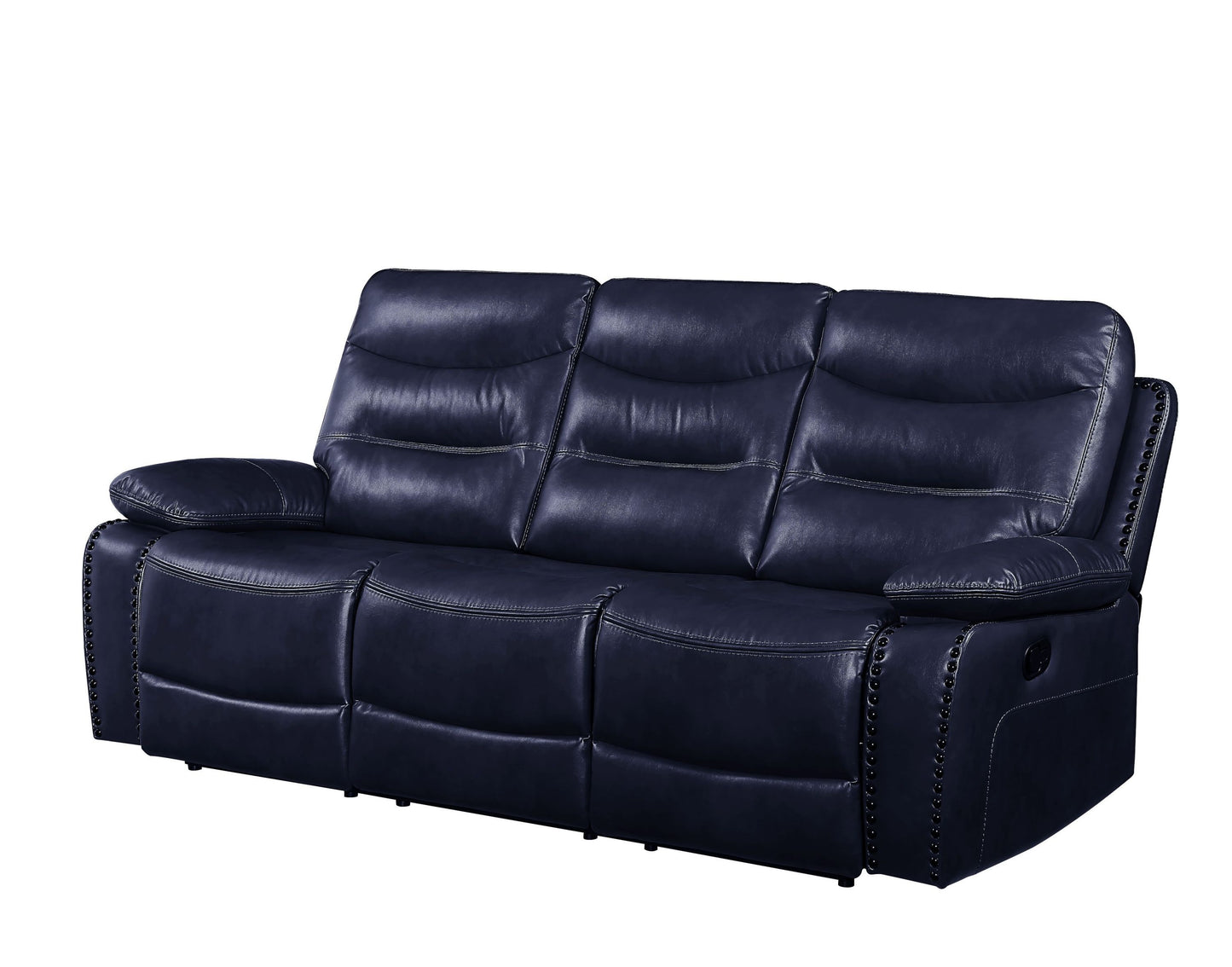 ACME Aashi Sofa (Motion), Navy Leather-Gel Match 55370 - Enova Luxe Home Store