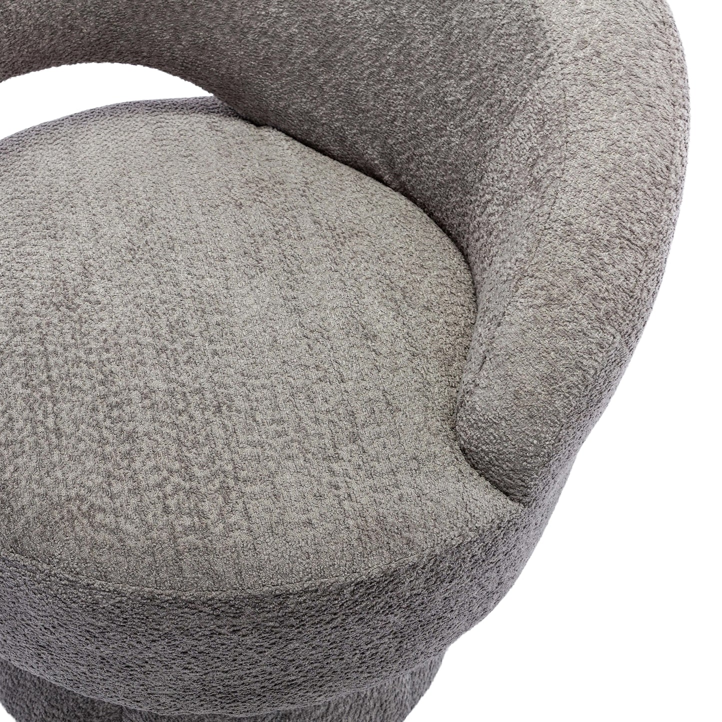 360 Degree Swivel Cuddle Barrel Accent  Chairs, Round Armchairs with Wide Upholstered, Fluffy  Fabric Chair for Living Room, Bedroom, Office, Waiting Rooms - Enova Luxe Home Store