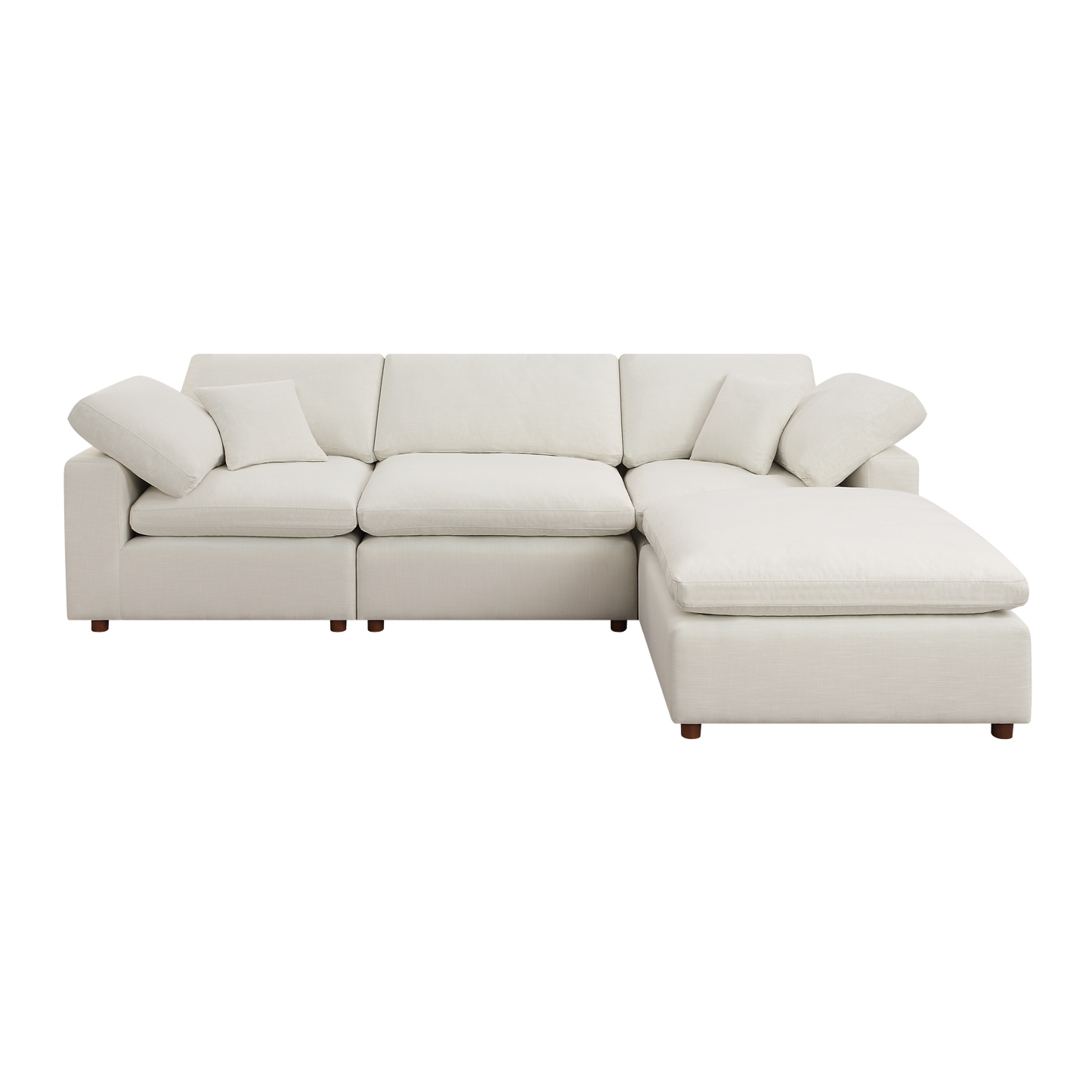 Modern Modular Sectional Sofa Set, Self-customization Design Sofa, White - Enova Luxe Home Store