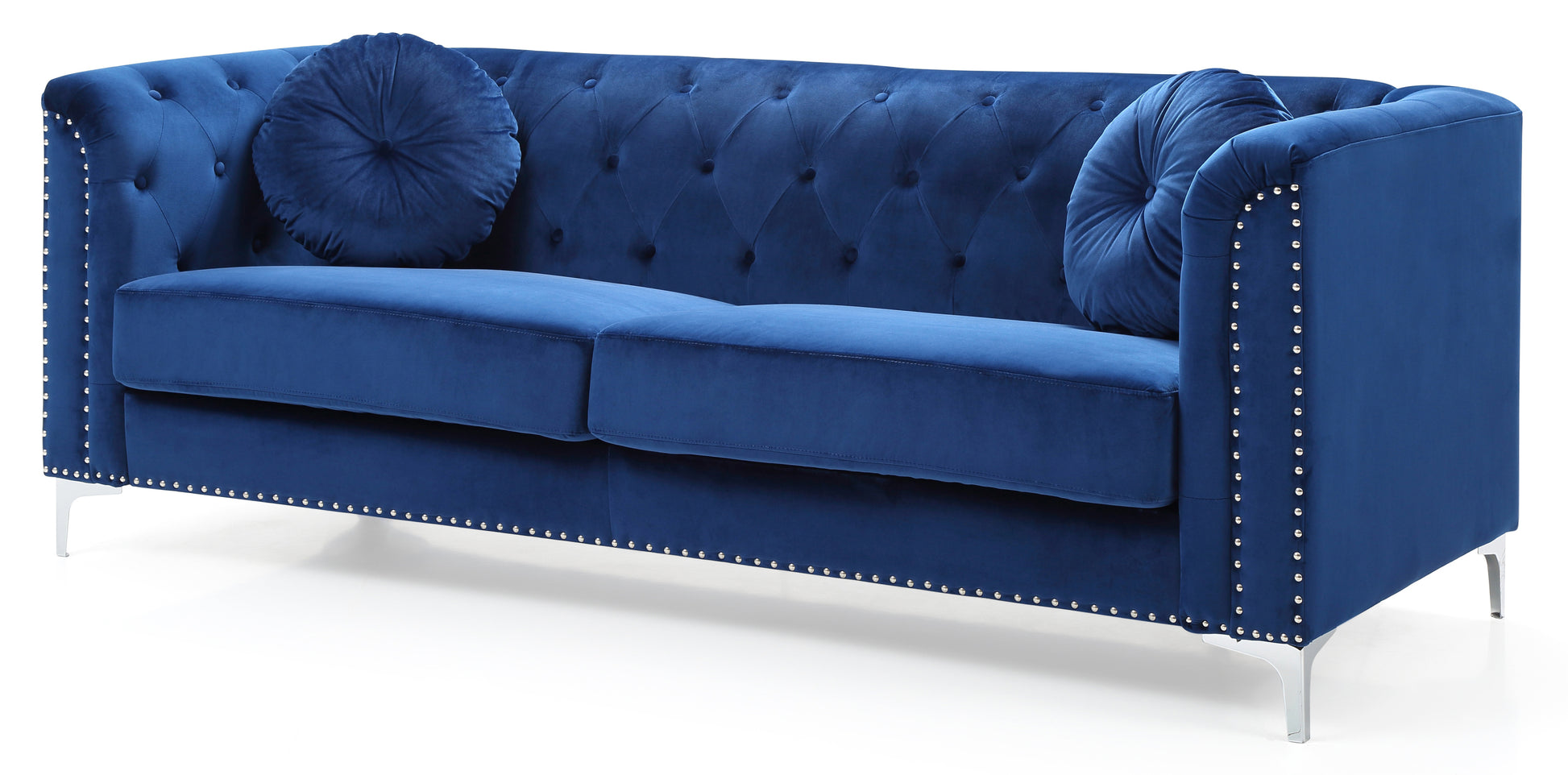 Glory Furniture Pompano G781A-S Sofa ( 2 Boxes ) , NAVY BLUE - Enova Luxe Home Store