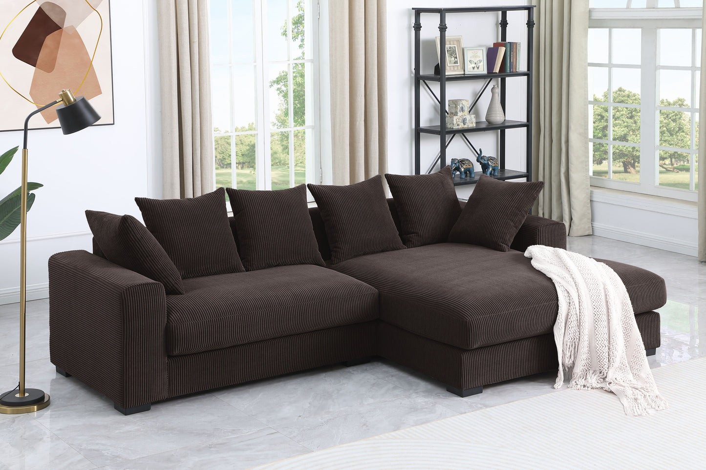 Naomi 3 - Piece Upholstered Sectional