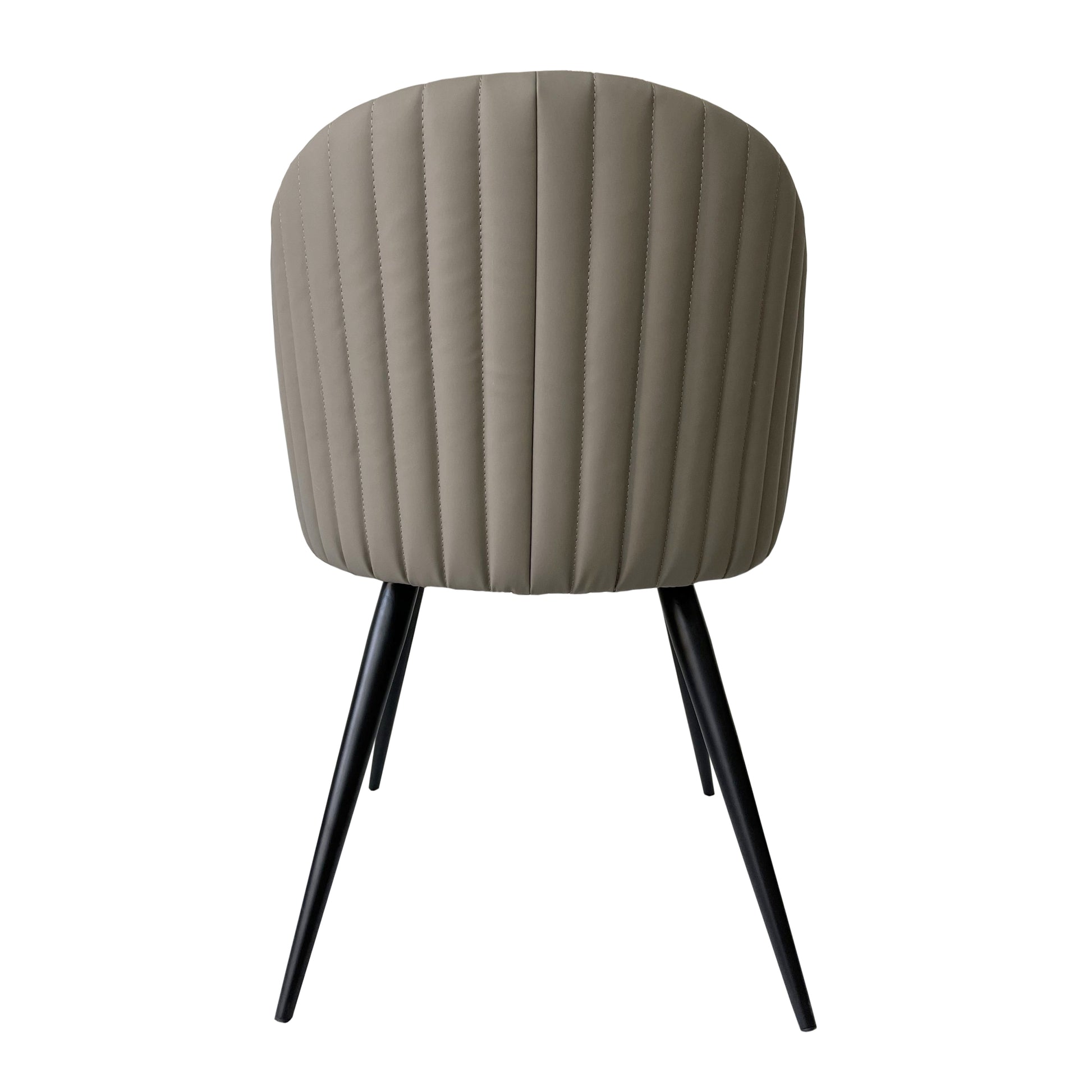 Modrest Marnie Contemporary Gray & Cream Dining Chair - Enova Luxe Home Store