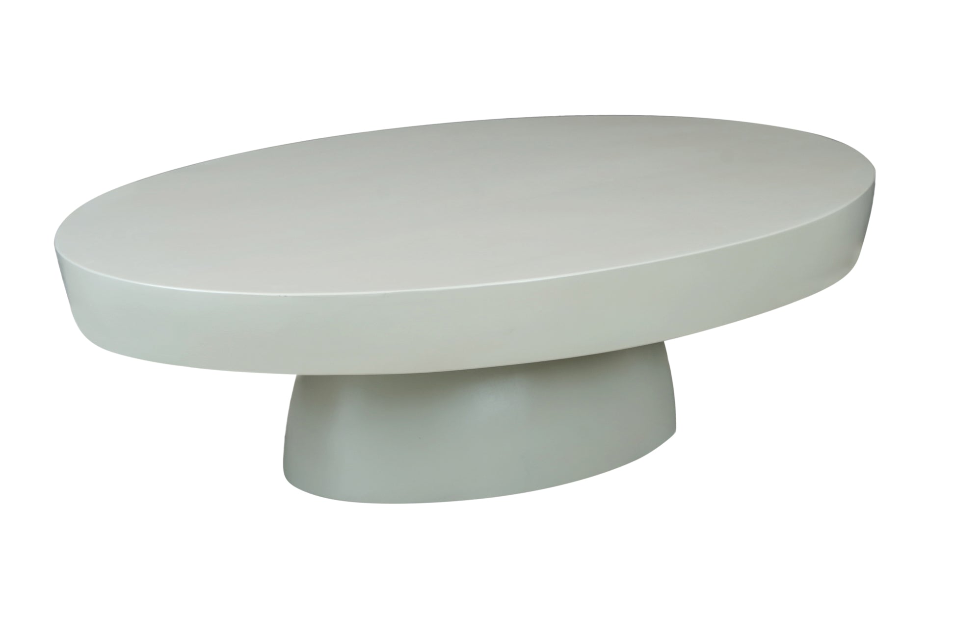 Premium Oval White Wooden Coffee Table - Enova Luxe Home Store