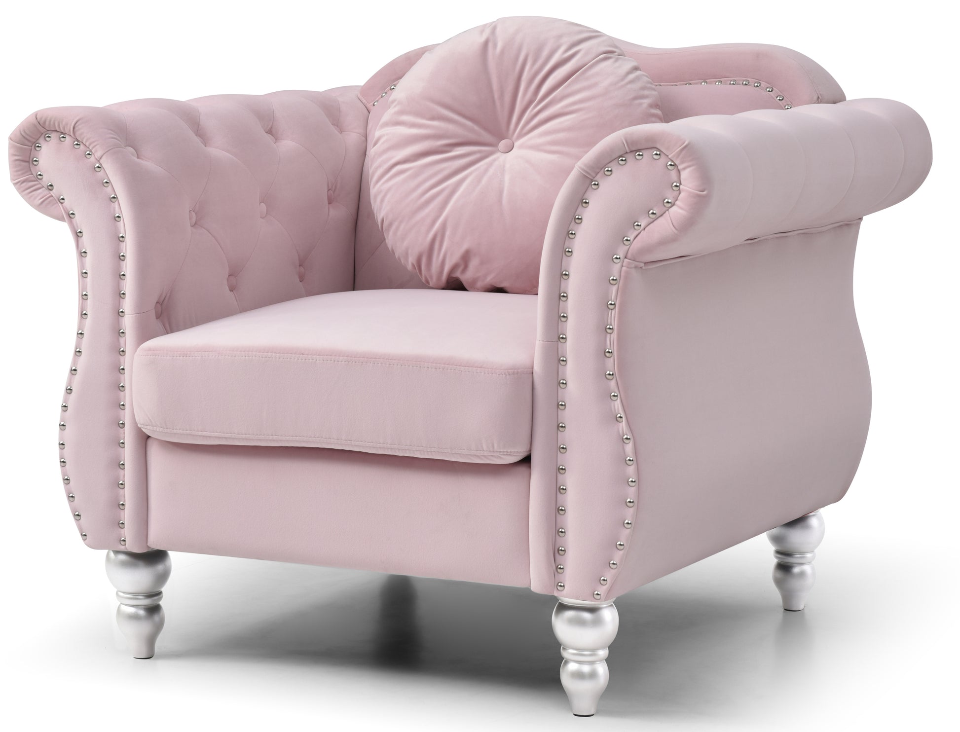 Glory Furniture Hollywood G0664A-C Chair , PINK - Enova Luxe Home Store