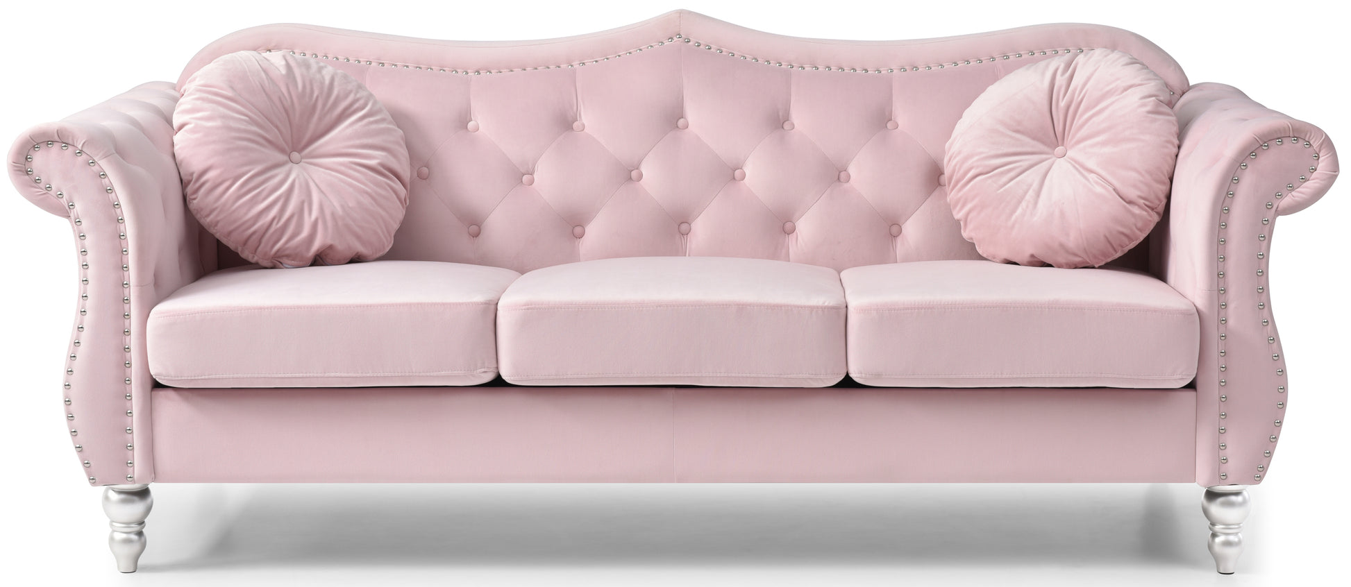 Glory Furniture Hollywood G0664A-S Sofa , PINK - Enova Luxe Home Store