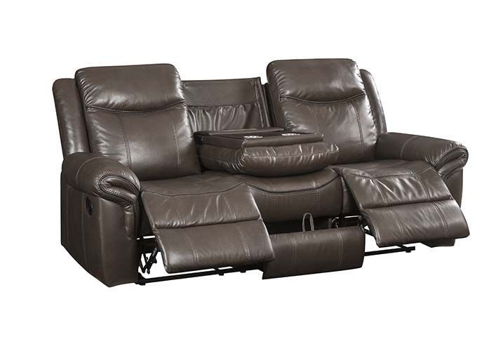 ACME Lydia Motion Sofa, Brown Leather Aire LV00654 - Enova Luxe Home Store