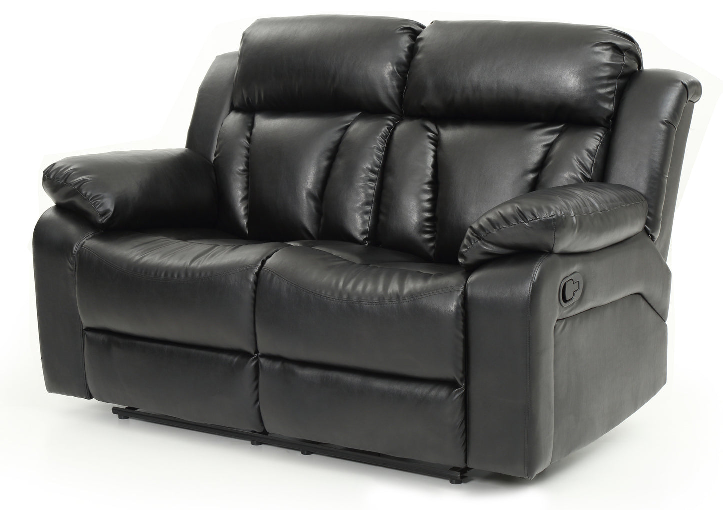 Glory Furniture Daria G683-RL Reclining Love seat , BLACK - Enova Luxe Home Store