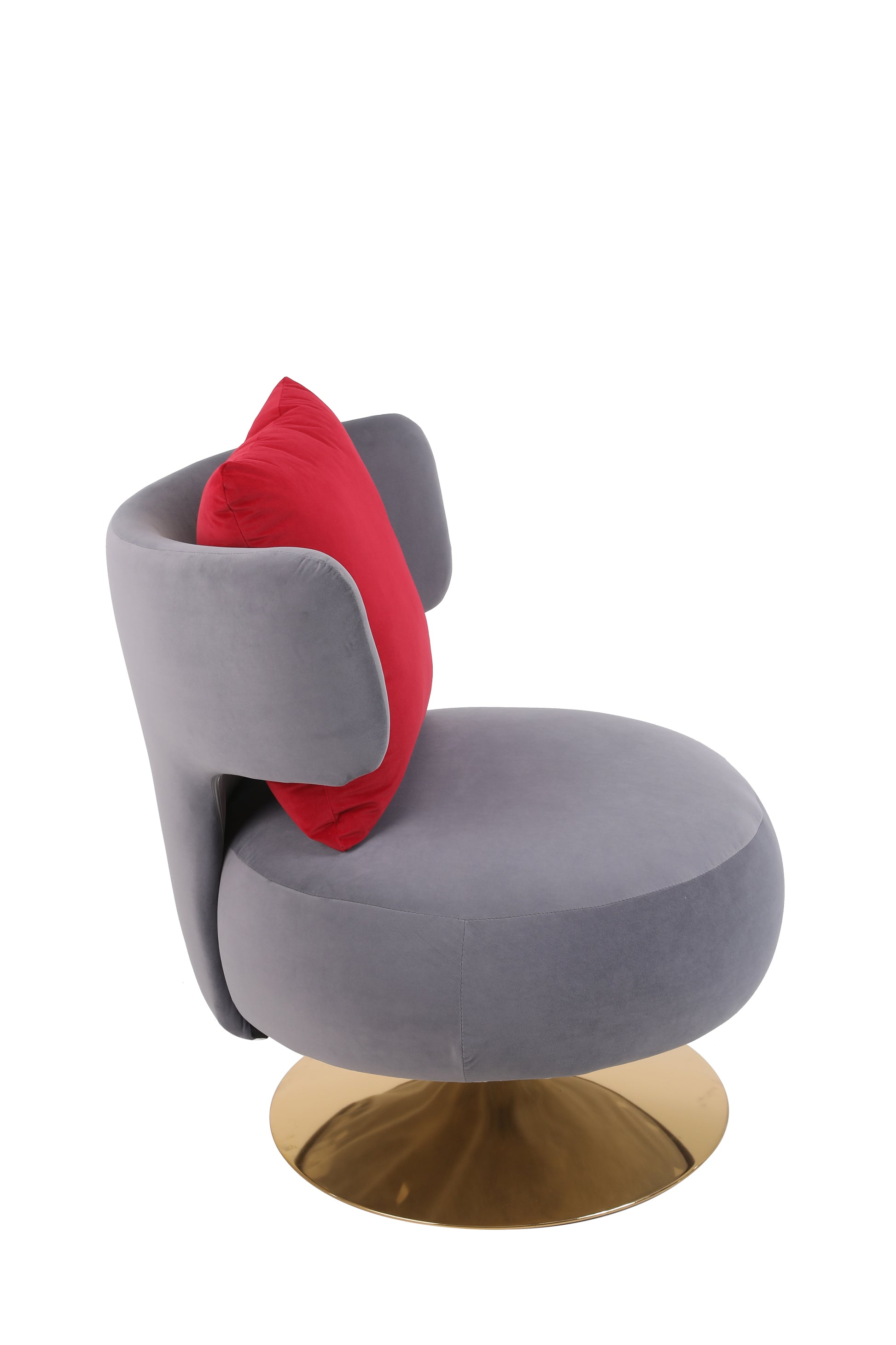 Swivel Accent Chair Armchair, Round Barrel Chair in Fabric for Living Room Bedroom - Enova Luxe Home Store