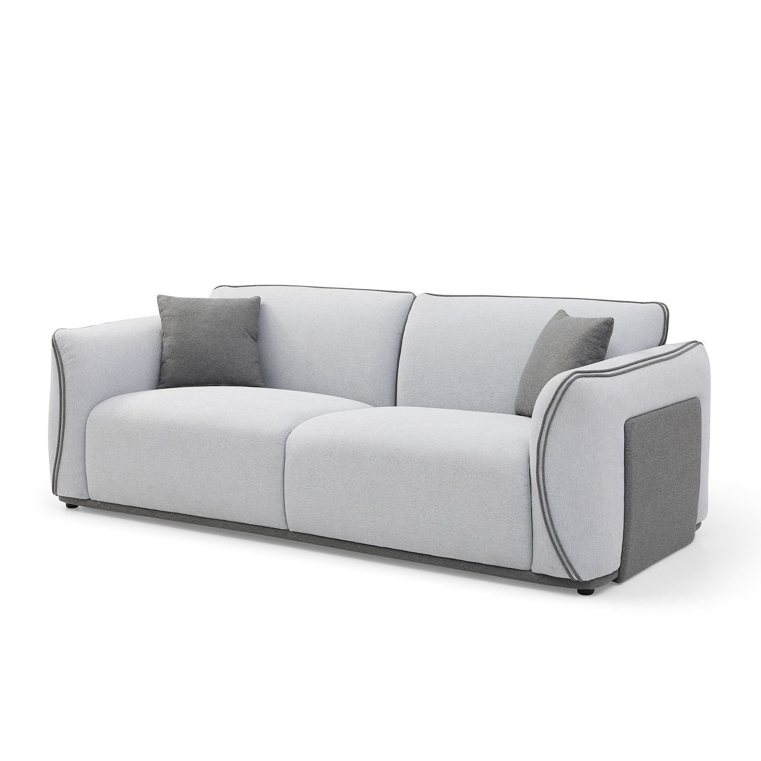 Grey Couch Upholstered Sofa, Modern Sofa for Living Room, Couch for Small Spaces. - Enova Luxe Home Store