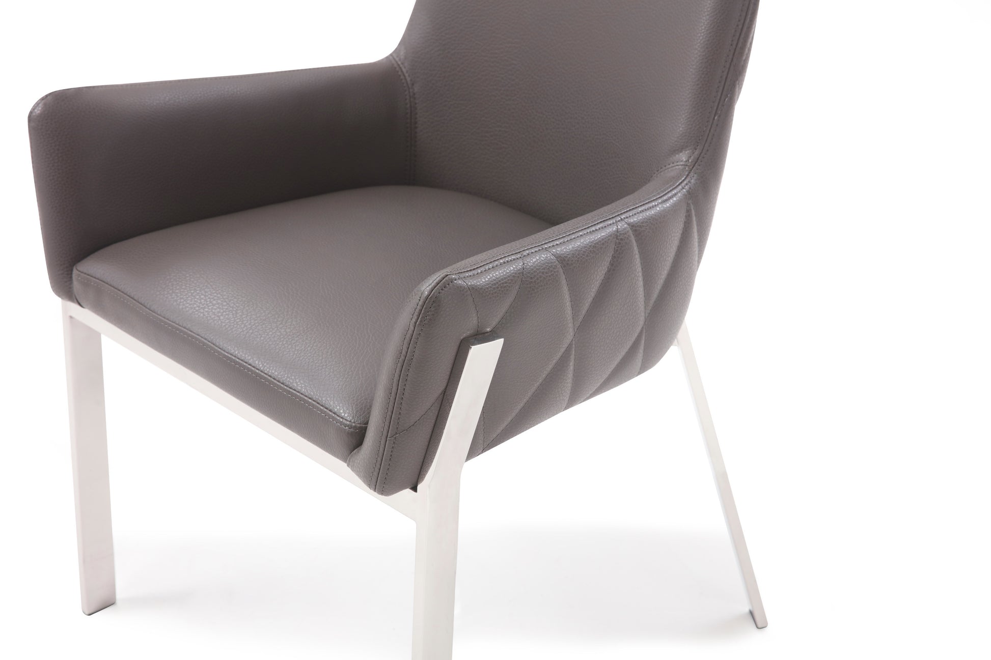 Robin Modern Grey Bonded Leather Dining Chair - Enova Luxe Home Store