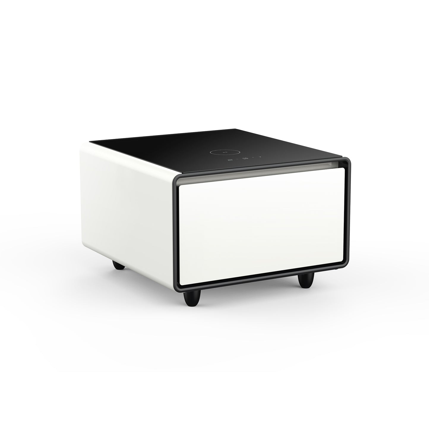 Modern Smart Side Table with Built-in Fridge - Enova Luxe Home Store
