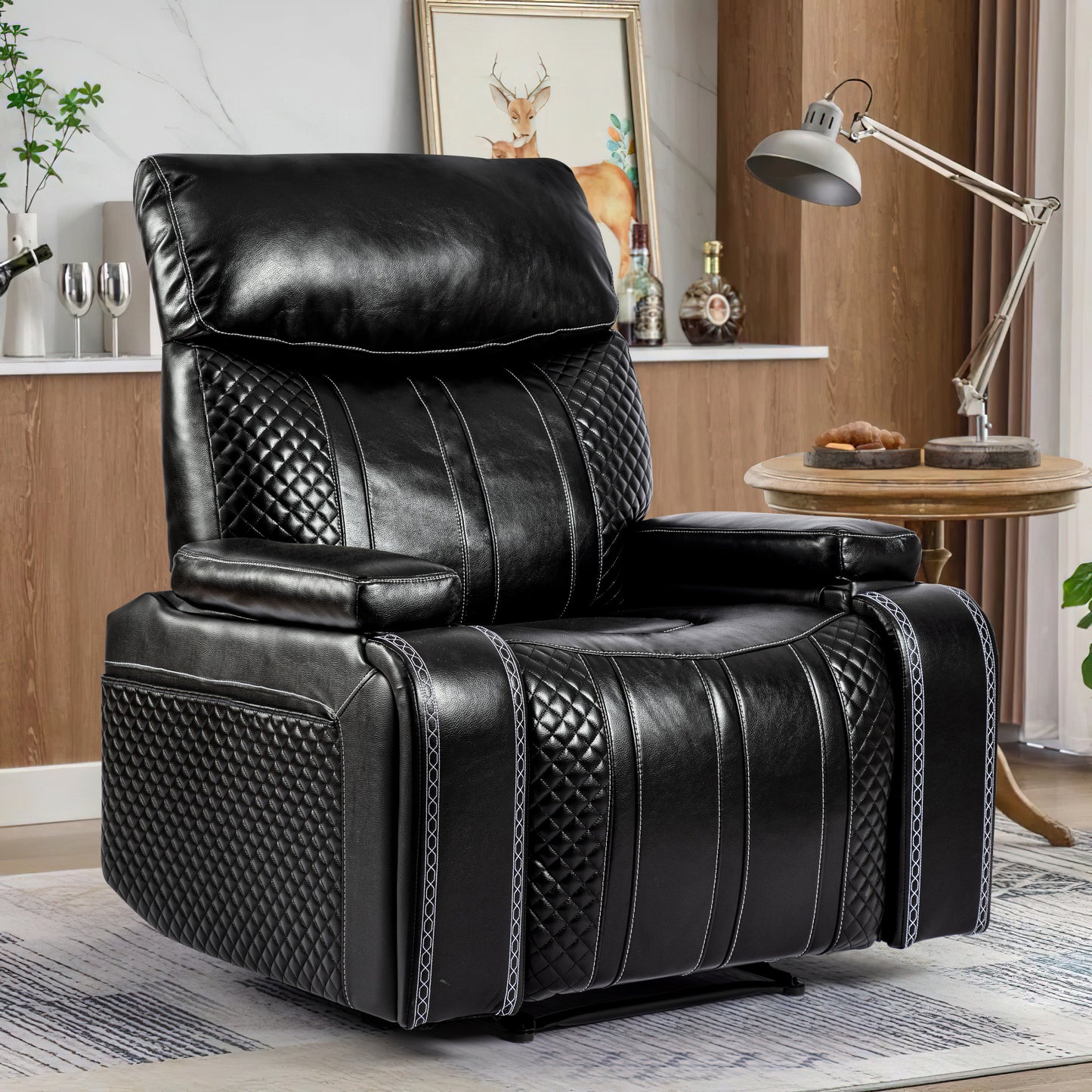 Home Theater Recliner Sofa with Massage Living Room Recliner Chair - Enova Luxe Home Store