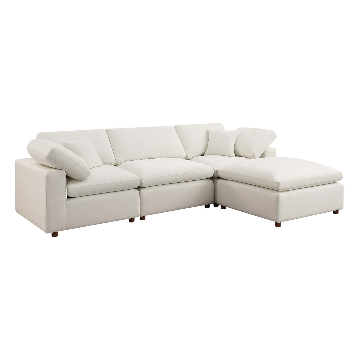 Modern Modular Sectional Sofa Set, Self-customization Design Sofa, White - Enova Luxe Home Store