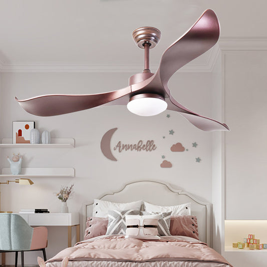 52inch Ceiling Fans with Lights, 3 ABS Fan Blades, Classical Style Fan with Remote Control, Noiseless Reversible DC Motor for Patio/Bedroom/Living Room